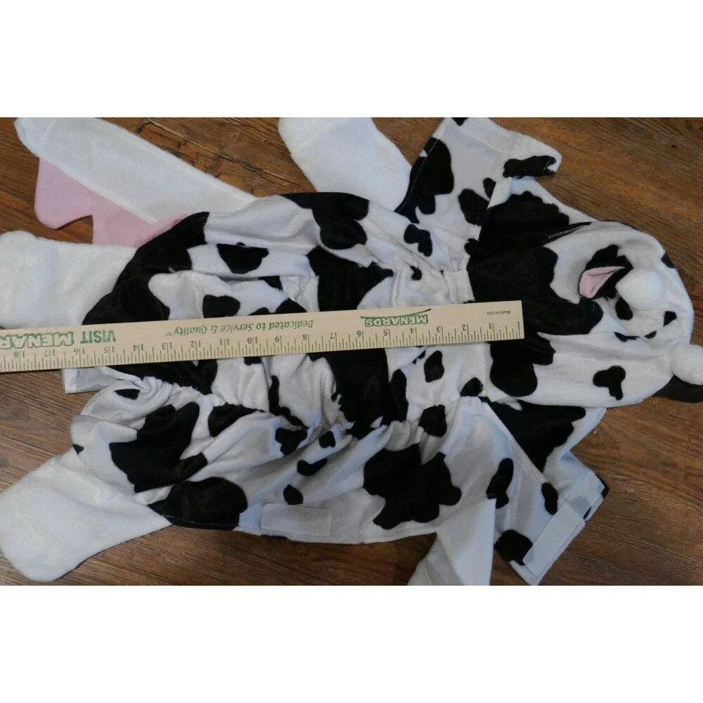 HALLOWEEN DOG COSTUME - clothes - outfits SIZE Med - barely worn  Cow